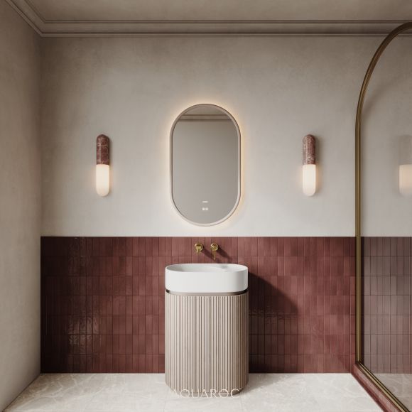 Camden Floor Standing Vanity Unit & Stone Basin 600mm -